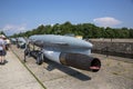 Anti-Paper Winged Rocket at Arms Exhibition at the Pier in Kronstadt, St. Petersburg