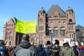 Anti-pipeline Shut Down Canada Protest Outside Ontario Legislative Building