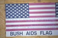 Anti President Bush American flag