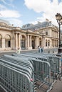 Anti-Protest fences near Conseil d'Etat - Council of State building