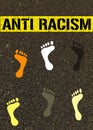 Anti Racism concept.