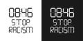 Anti racism vector banner. black lives matter. stop racist. racial diversity race concept. together against racial discrimination