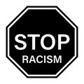 Anti racism vector banner. black lives matter. stop racist. racial diversity race concept. together against racial discrimination