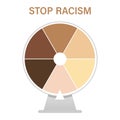 Anti racism vector banner. black lives matter. stop racist. racial diversity race concept. together against racial discrimination