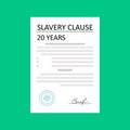 Anti Slavery campaign. Freedom day. poster campaign. Modern slavery Royalty Free Stock Photo