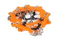 Anti slip chain, shoe covers Royalty Free Stock Photo
