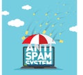 Anti Spam System Protection for Business Email Vector