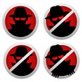 Anti Spy Icon Royalty Free Stock Photo