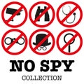 Anti-spyware icon Vector illustration