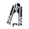 anti-stapler stationery tool glyph icon vector illustration