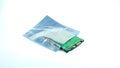 The anti static bag for Electrostatic Sensitive Devices ESD on white background
