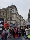 Anti Syria bombing protest in front of 10 Downing Street