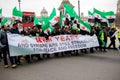 Anti Syrian President Assad protesters march in central London