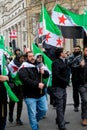 Anti Syrian President Assad protesters march in central London