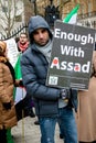 Anti Syrian President Assad protesters march in central London