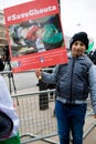 Anti Syrian President Assad protesters march in central London