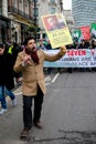 Anti Syrian President Assad protesters march in central London