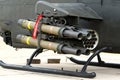 Anti-tank missile on helicopter Royalty Free Stock Photo