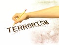 Anti Terrorism Illustration