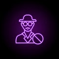 anti theft outline icon. Elements of Security in neon style icons. Simple icon for websites, web design, mobile app, info graphics