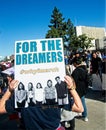 Anti-Trump messages at the 2018 Women`s March in Santa Ana.