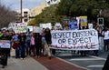 Anti-Trump Protest Tallahassee, Florida Royalty Free Stock Photo