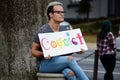 Anti-Trump Protest Tallahassee, Florida Royalty Free Stock Photo