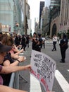 Anti-Trump Rally, Demonstrators and Police, NYC, NY, USA