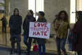 Anti Trump Rally in front of Trump Tower in Toronto.