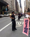 Anti-Trump Rally, Hate Has No Home Here, NYC, NY, USA Royalty Free Stock Photo