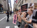 Anti-Trump Rally, Trump Is Not My President, NYC, NY, USA Royalty Free Stock Photo