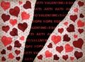 Anti valentine`s day greeting wallpaper, vector