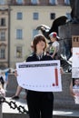 Anti-war protest in Poland number of political prisoners in belarus poster