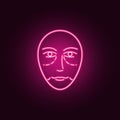 Antiaging face Botox icon. Elements of anti agies in neon style icons. Simple icon for websites, web design, mobile app, info