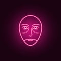 Antiaging face Botox icon. Elements of anti agies in neon style icons. Simple icon for websites, web design, mobile app, info