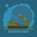 Antiaircraft force illustration