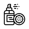 Antibacteria Spray Kill Microbe Vector Sign Icon