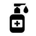 Antibacterial hand soap vector icon