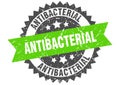 Antibacterial stamp. antibacterial grunge round sign.