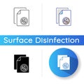 Antibacterial wipes icon