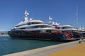 Luxury yacht - French Riviera - South of France Royalty Free Stock Photo