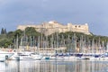 Antibes Harbor - Port Vauban in Antibes, French Riviera, France Royalty Free Stock Photo