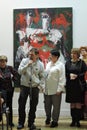 Antibiennale. Modern art exhibition opening.