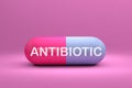 Antibiotic capsule pill medication