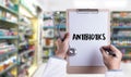 ANTIBIOTICS and Antibiotics - Printed Diagnosis mix therapy drug