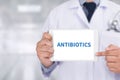 ANTIBIOTICS CONCEPT and Antibiotics - Printed Diagnosis mix the