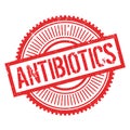 Antibiotics stamp rubber grunge Royalty Free Stock Photo