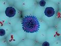 Antibodies attacking SARS coronavirus