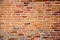 Antic brick texture on the wall of an old Turaida castle in Latvia. Royalty Free Stock Photo