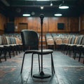 Anticipation on an Empty Performance Stage Royalty Free Stock Photo
